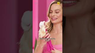 Margot Robbie and Barbie Cast React To Their REAL LIFE Dolls shorts [upl. by Masera194]