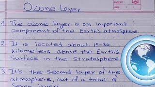 10 Important Lines on the Ozone Layer [upl. by Halac]