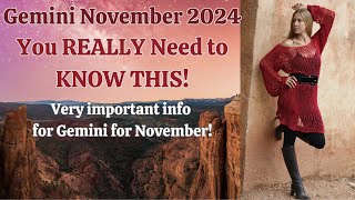 Gemini November 2024 You REALLY Need to Know This Astrology Horoscope Forecast [upl. by Attalanta]