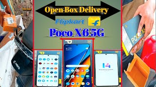 Whats InsidePOCO X6 5G Open Box Delivery🚚On Flipkart [upl. by Novaat]