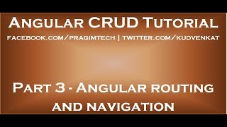 Angular routing and navigation [upl. by Eesdnil726]