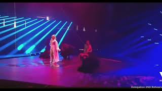 Ronela Hajati Sekret Exlusice clip of Rehearsals  Eurovision 2022  Albania 2022 [upl. by Adnilema]