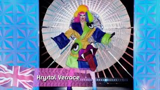 Krystal Versaces Fugly But Fashionable Runway  Rupauls Drag Race UK Season 3 [upl. by Thordia]