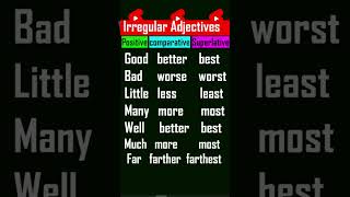 Comparative amp Superlative Adjectives  Irregular Adjectives  English Grammar Lesson [upl. by Torruella418]