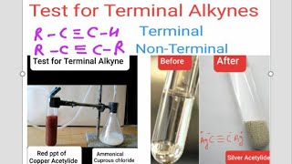 Test for Terminal Alkynes  Ammonical Cuprous chloride test  Tollens test  KVS NVS REET DSSSB [upl. by Aicert]