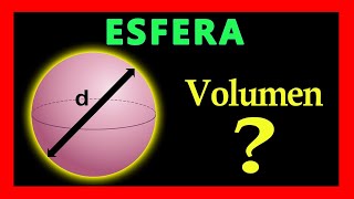 ✅👉 Volumen de una Esfera con Diametro [upl. by Ljoka]