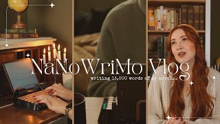 ☕️ a cozy writing vlog for NaNoWriMo 🕯 [upl. by Anerol605]