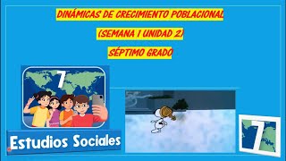 DINÁMICAS DE CRECIMIENTO POBLACIONAL SEMANA 1 UNIDAD 2 ESTUDIOS SOCIALES SEPTIMO GRADO [upl. by Eirehs]