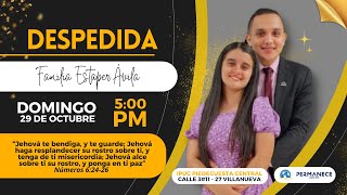 TRANSMISIÓN EN VIVO  CULTO EVANGELÍSTICO Y DESPEDIDA FAMILIA ESTAPER ÁVILA [upl. by Mooney]