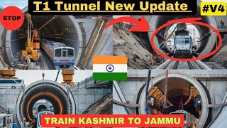 T1 TUNNEL NEW UPDATE UPLOADED usbrlproject news update train travel kashmir [upl. by Kriste554]