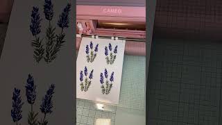 Cutting Lavender Print and Cut on Silhouette Cameo 4 [upl. by Gwynne]