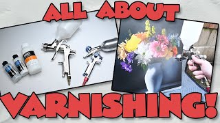 How I VARNISH my Airbrush PAINTINGS [upl. by Anitsirk]