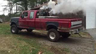 1996 Ford F250 73 diesel cold start [upl. by Akimit668]