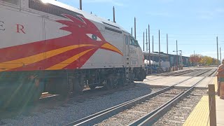 Santa Fe New Mexico Passenger rail and Model rails in motion [upl. by Minnnie621]