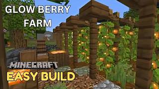 Vlog 723  🌟✨ Minecraft Glow Berry Farm Tutorial 🍇🌱 English [upl. by Keldon]