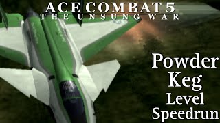 Outdated Ace Combat 5 Mission 12A Powder Keg Speedrun 114quot [upl. by Maxwell45]