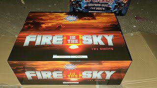 Fire In The Sky Firework 191 Shots 🤫BRAND [upl. by Einaffets170]