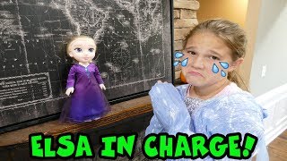 Crazy Elsa Doll In Charge For 24 Hours [upl. by Rennane]