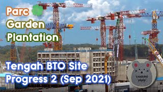 Tengah BTO Site  An updated look at its progress in 4K [upl. by Engleman422]