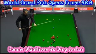 World Grand Prix Opens  Ronnie O’Sullivan Vs Ding Junhui Frames 8 Champion Of Champions [upl. by Ixela]