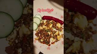 Fried rice tender juicy hotdog and cucumber [upl. by Narib531]