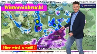 Schneebombe im Süden  das kann quotrichtig weißquot werden bis 1 Meter Neuschnee Schneegewitter [upl. by Ahtibat]