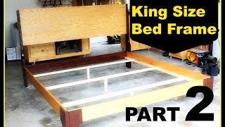 DIY King Size Bed Frame  Part 2 [upl. by Gibbon]