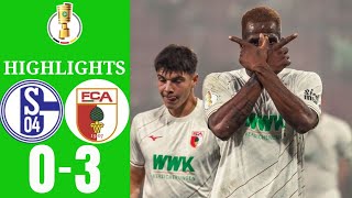 FC Schalke 04 gegen FC Augsburg 03  DFBPokal 202425  Spielen Höhepunkte [upl. by Jacobson]