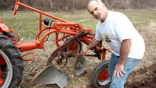 1948 Allis Chalmers G Plowing II [upl. by Ahsikahs11]