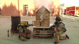 Small Scale Fire Behavior Prop Demonstration [upl. by Arias]