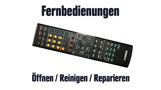 Fernbedienung  Öffnen  Reinigen  Reparieren [upl. by Motch]