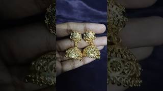 Meesho gold Earring collections 🤩 gold jewellery earrings jhumka meesho haul shorts like [upl. by Cinimod239]