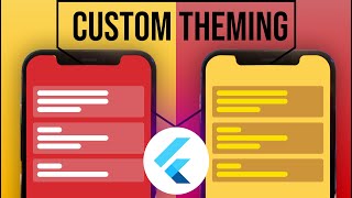 Creating Custom Theming in Flutter Apps  Styling Flutter widgets based on Theme Data [upl. by Ryhpez]