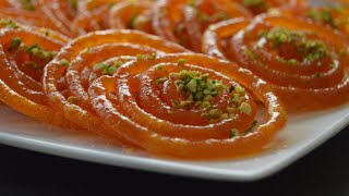 Jalebi recipe  Make Crispy Crunchy and Juicy jalebi in minutes [upl. by Ardnoek958]