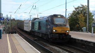 Freight and passenger trains in the Wigan area Friday 11102024 [upl. by Yemarej]