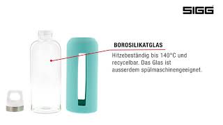 SIGG Star  Glas Trinkflasche im Detail  Produktvideo [upl. by Gnouv]