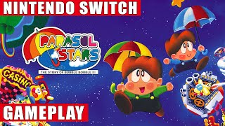 Parasol Stars The Story of Bubble Bobble III Nintendo Switch Gameplay [upl. by Lindsley]