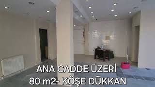 ÖZGÜN EMLAK OFİSİ  CADDE ÜZERİ 80 m2 KİRALIK DÜKKAN İLAN NO000169 gayrimenkul realestate [upl. by Ticknor565]