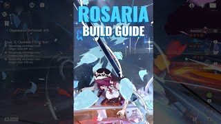 How to Build Rosaria Burst Support  Artifacts amp Weapons  Genshin Impact [upl. by Porett]