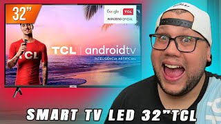 Smart TV LED 32 HD TCL 32S6500S 2 HDMI 1 USB Android OS Wi Fi [upl. by Yelhsa]