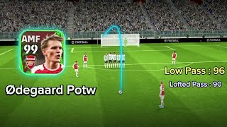 efootball2024 Mobile POTW Odegaard Card LOW PASS  96 REVIEW 🔥 [upl. by Brocklin]