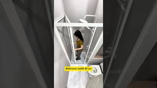 Extremely narrow side sliding door shower roomshowerroom bathroom [upl. by Cosma]