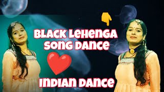 black ⚫ lehenga song dance video indian dance  viralvideo india [upl. by Cirdec]