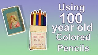 TESTING 100 YEAR OLD COLORED PENCILS [upl. by Kartis]