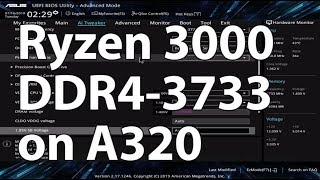 Ryzen 3000 Ryzen 5 3600 on a A320 Mainboard Asus A320MK and DDR43733 No Problem [upl. by Elamor]