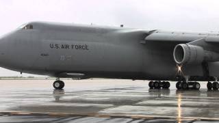 C5 Galaxy at San Angelo Regional Airport Mathis Field part 2 [upl. by Euqinomod611]