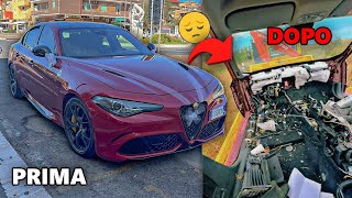 Furto Alfa Romeo Giulia Quadrifoglio  sacrifici di una vita persi in meno di 5 minuti CHE SCHIFO [upl. by Abert]