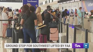 Southwest flights temporarily grounded due to tech issues [upl. by Isdnyl]