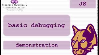 Basic Debugging JavaScript [upl. by Ramiah]