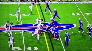 Stefon Diggs Trucks Titans Rookie CB Roger McCreary Off Of The Screen [upl. by Assenyl]